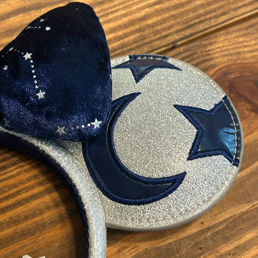DISNEY WORLD Minnie Ears Silver/Navy Stars And Moon - Picture 5 of 5